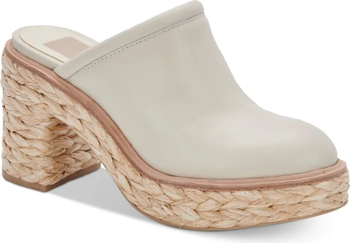 Dolce Vita Women's Camdin Raffia Espadrille Platform Clogs Women's Shoes