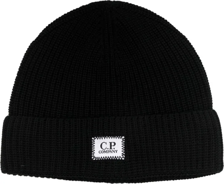 Logo-Patch Knitted Beanie