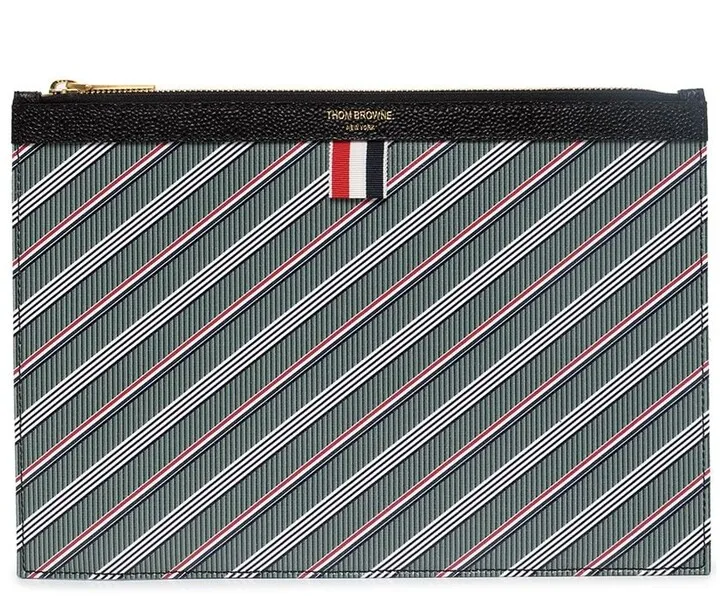 Striped Clutch Bag