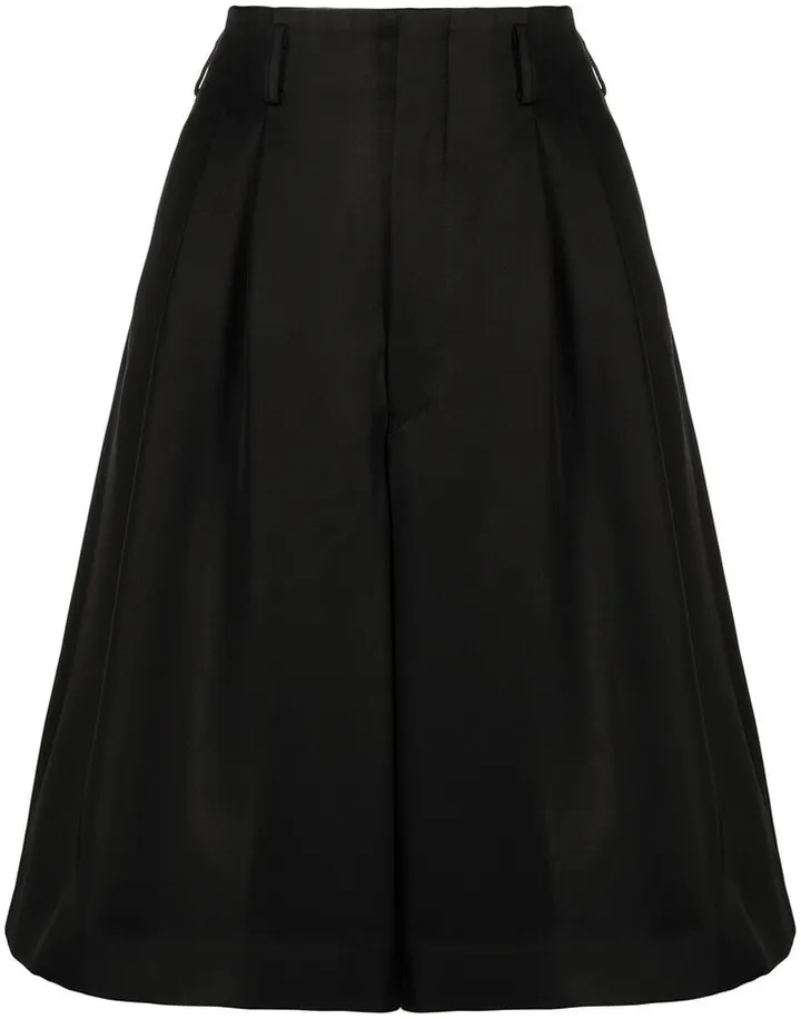 High-Waisted Wide-Leg Shorts