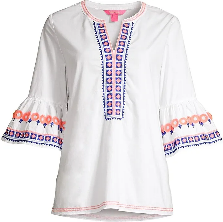 Rissa Printed Cotton Tunic