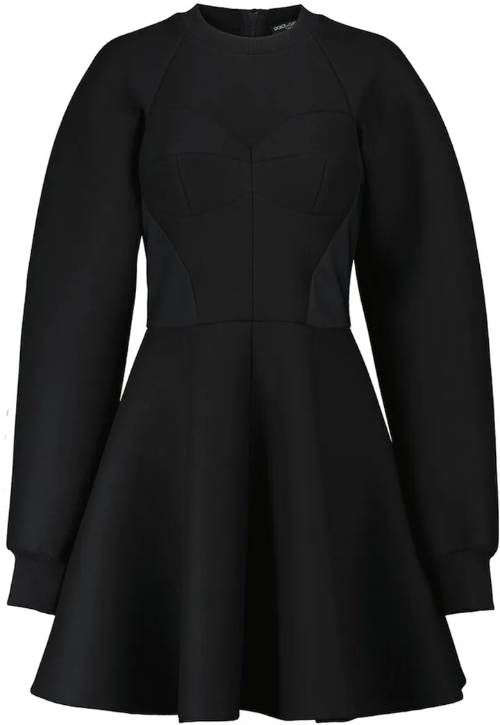 Stretch cotton-blend jersey minidress