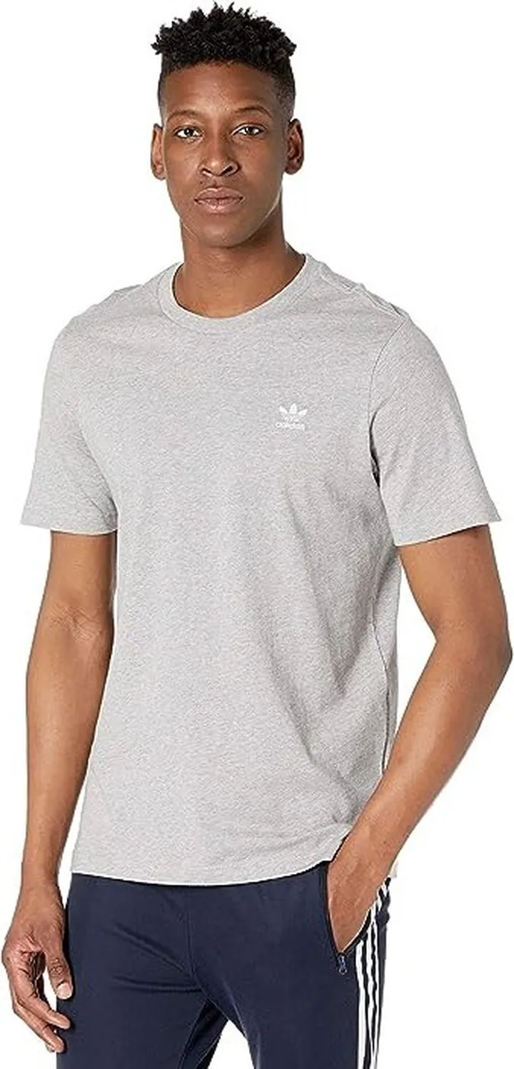 adidas Originals Essentials Tee (Medium Grey Heather 2) Men's T Shirt