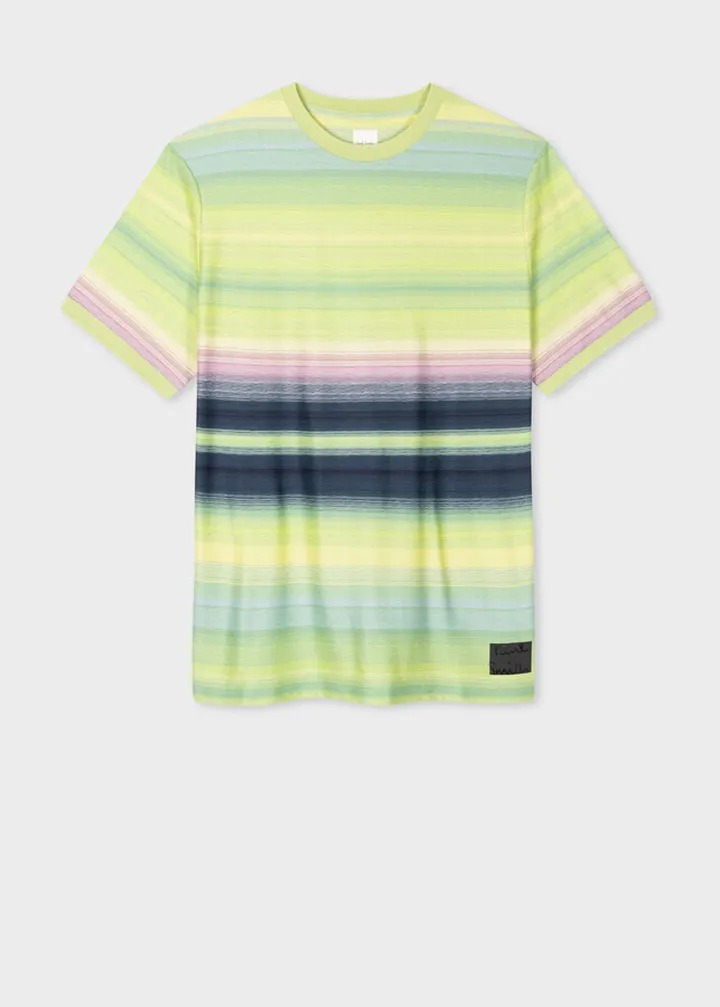Lime 'Untitled Stripe' Cotton T-Shirt