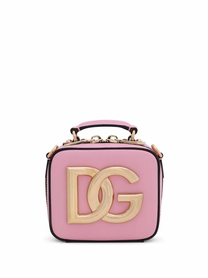 Logo-Plaque Leather Tote Bag