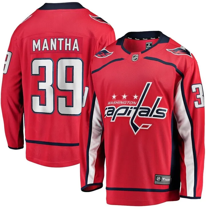 Men's Fanatics Branded Anthony Mantha Red Washington Capitals Home Premier Breakaway Player Jersey