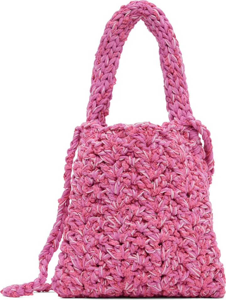 Marco Rambaldi Pink Crocheted Bag