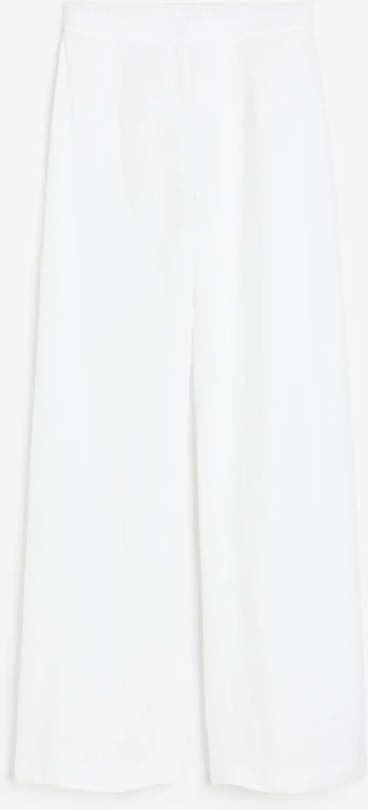 Wide-leg Linen-blend Pants