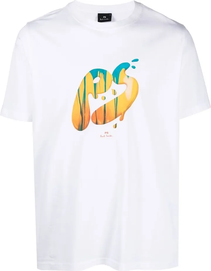 logo-print organic cotton T-shirt