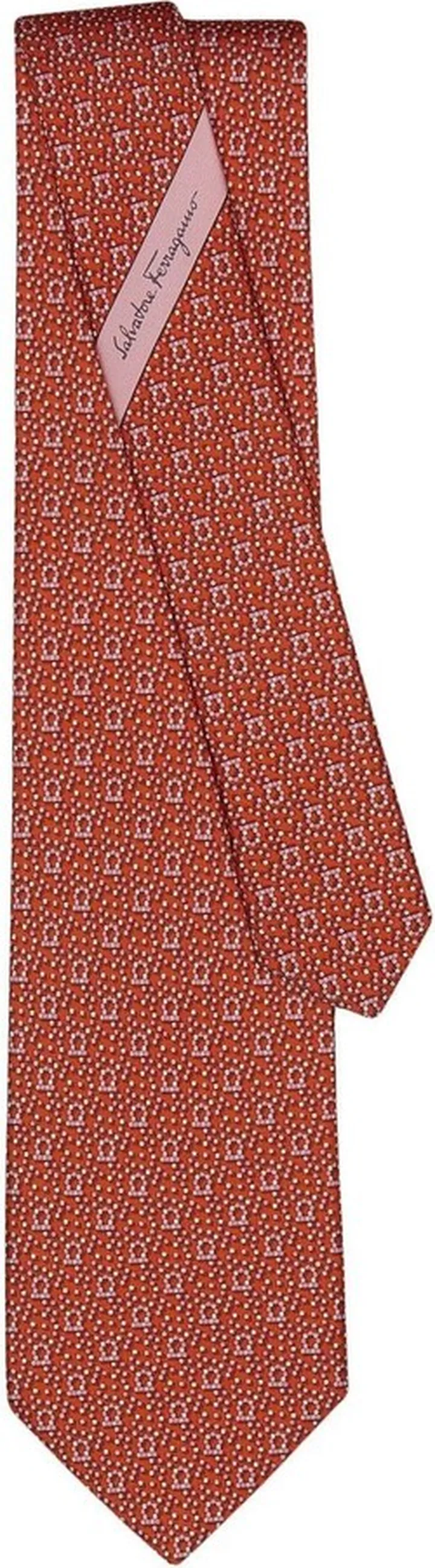 Pixel print silk tie