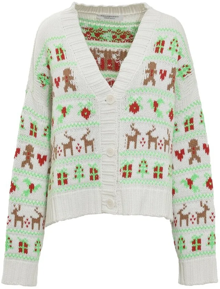 Philosophy Di Lorenzo Serafini V-Neck Cropped Cardigan