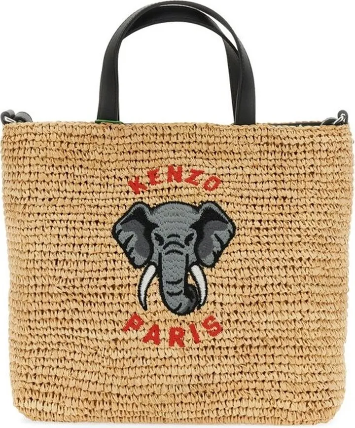 Kenzo Elephant-Embroidered Tote Bag