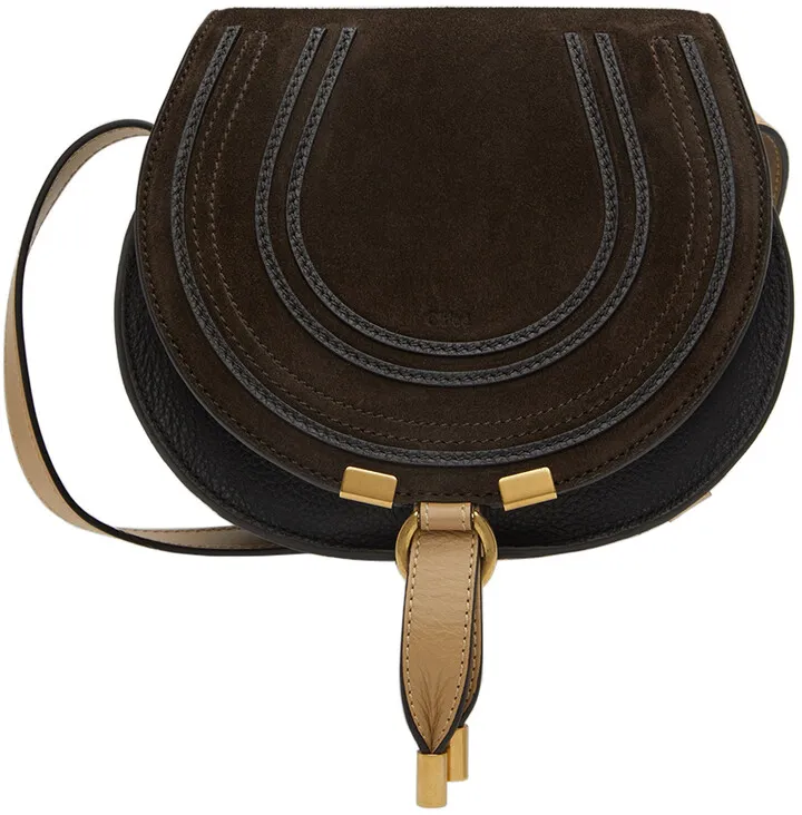 Chloé Brown Small Marcie Saddle Bag