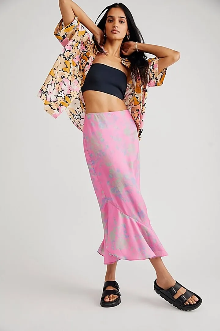 Everything's Rosie Midi Skirt by Free People