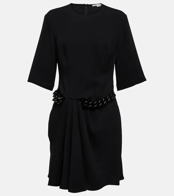 Chain-embellished minidress