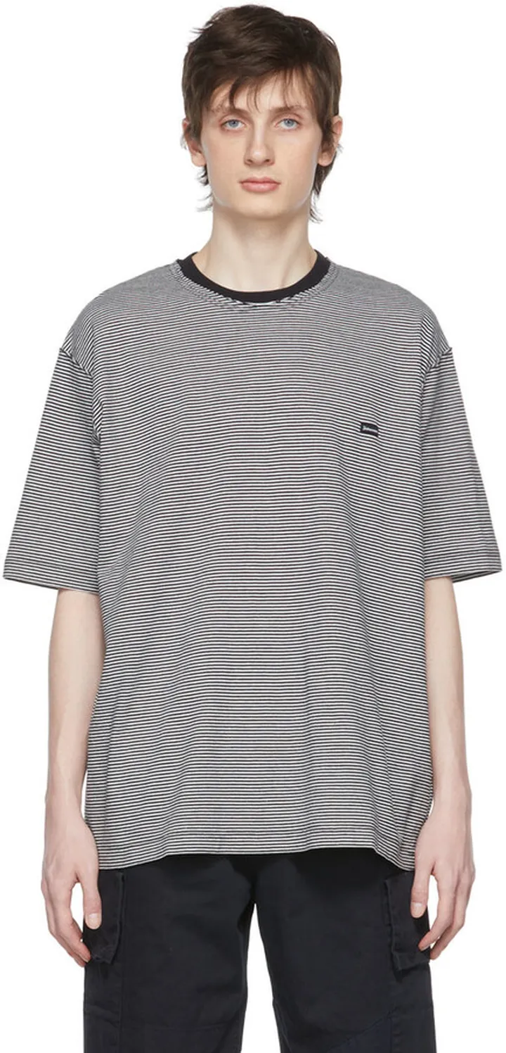 Undercoverism Black & White Cotton T-Shirt