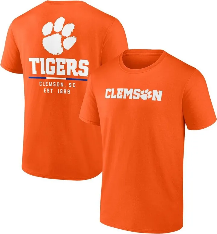 Men's Fanatics Branded Orange Clemson Tigers Game Day 2-Hit T-shirt