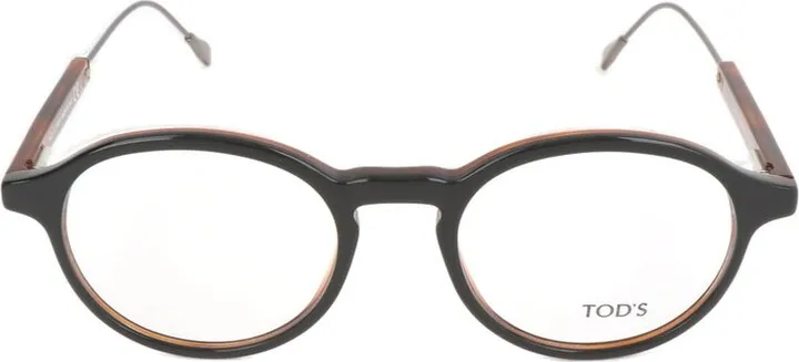 Tod's Tortoise Shell Round Frame Glasses
