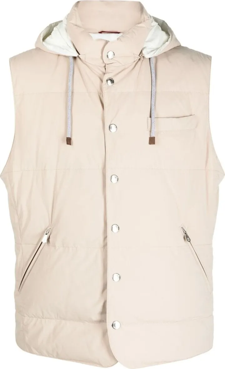 Padded-Design Sleeveless Gilet
