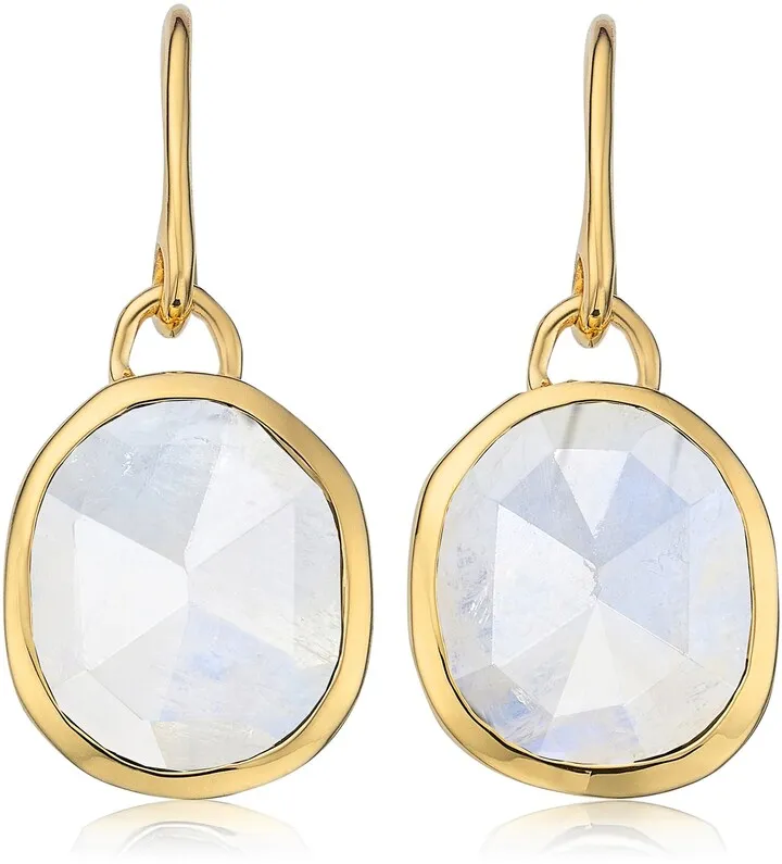 Siren Bezel Set Drop Earrings
