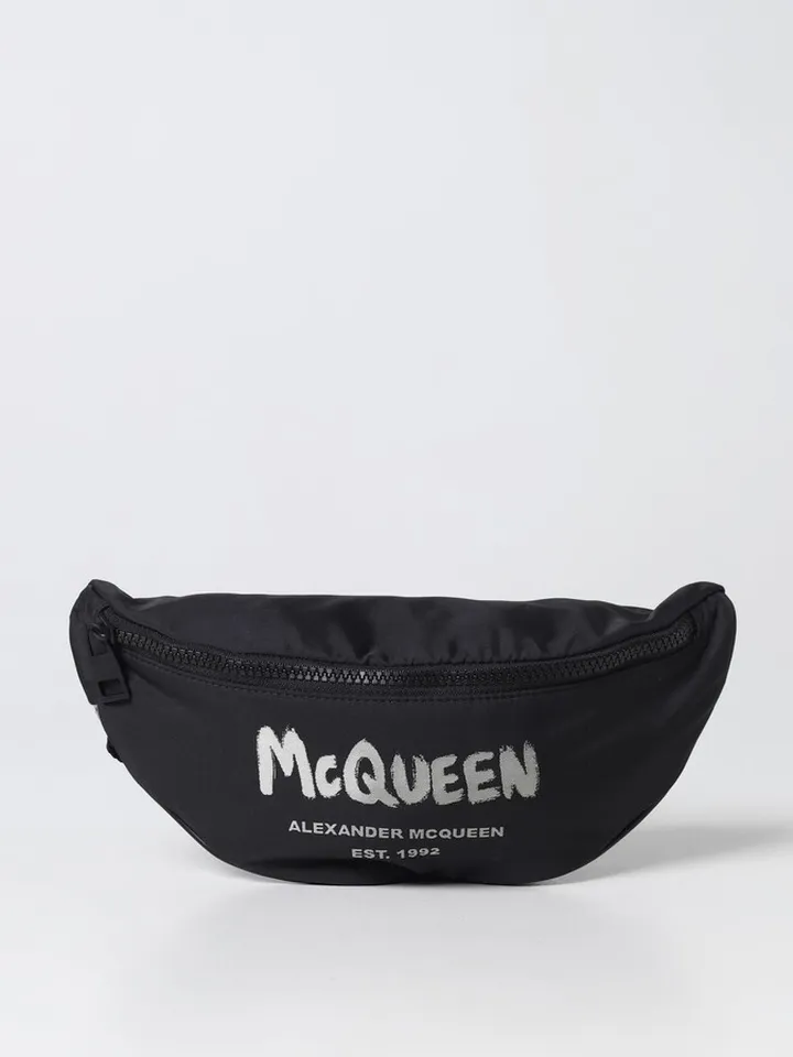 Alexander McQueen graffiti belt bag in nylon