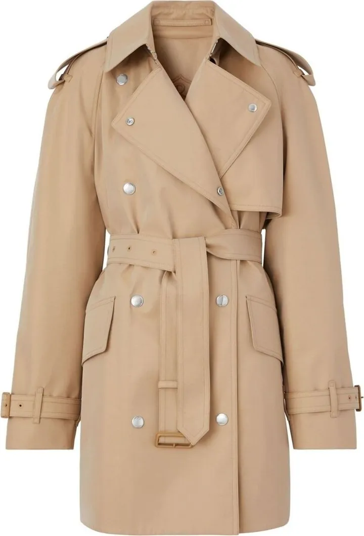 Bonded Cotton Gabardine Trench Coat