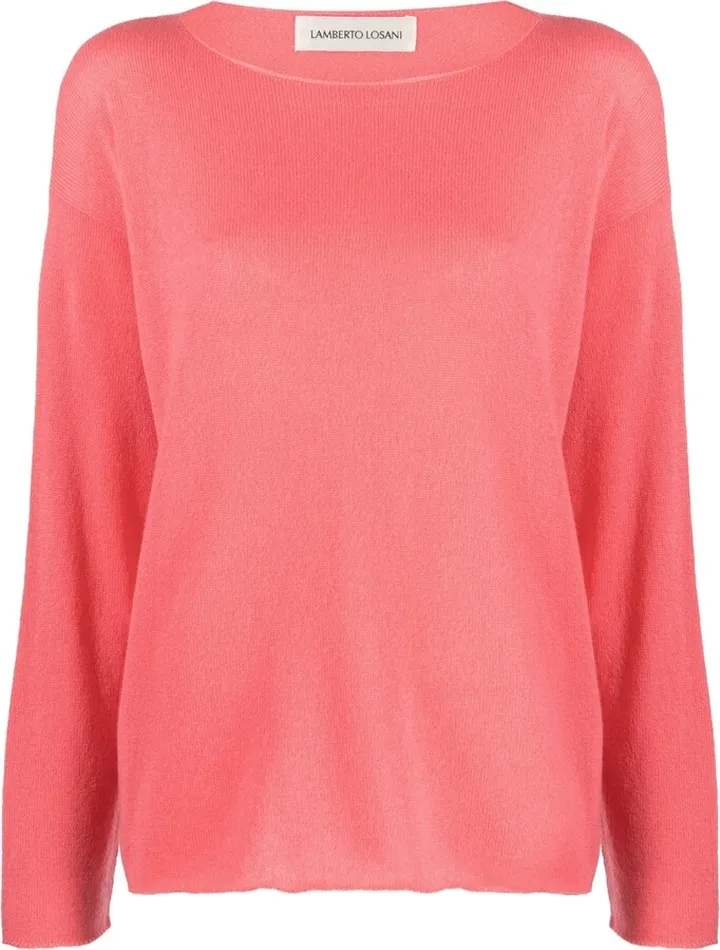 Boat-Neck Cashmere Top