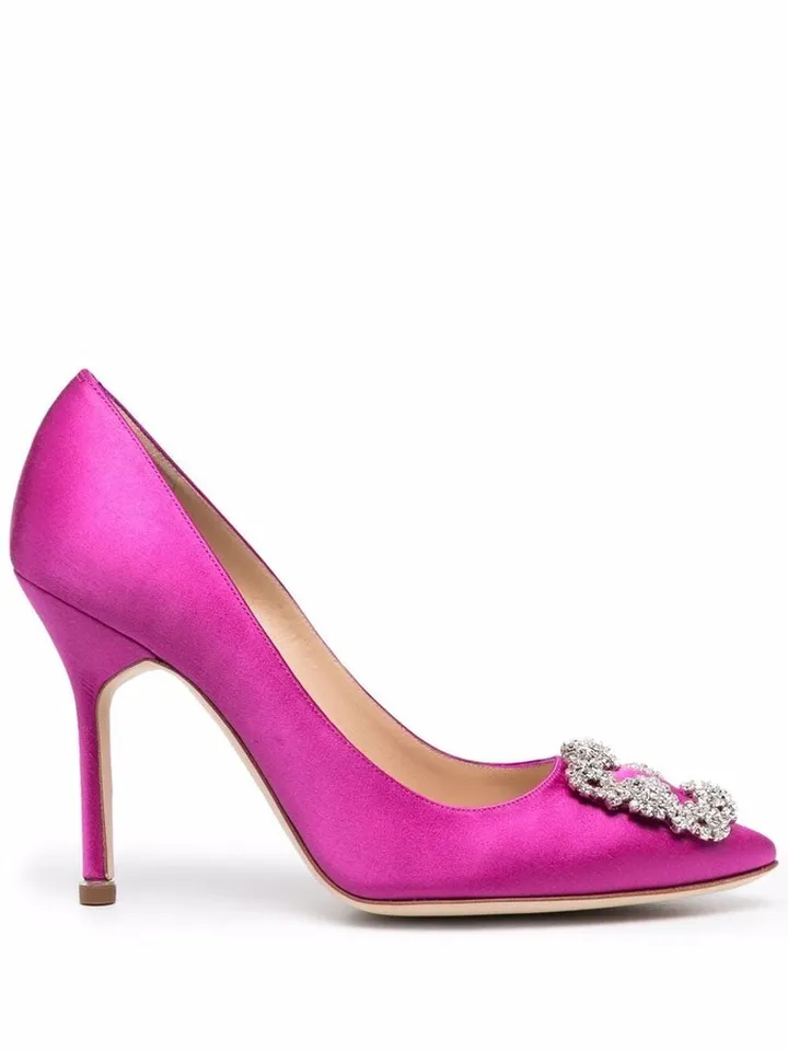 Hangisi satin pumps