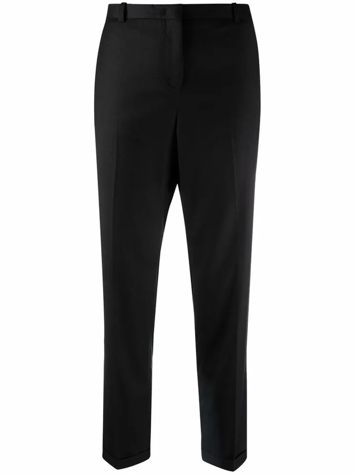 Mid-Rise Cropped Trousers