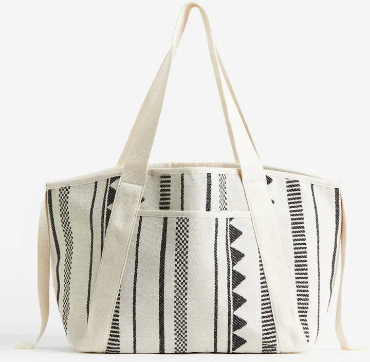 Jacquard-weave Shopper