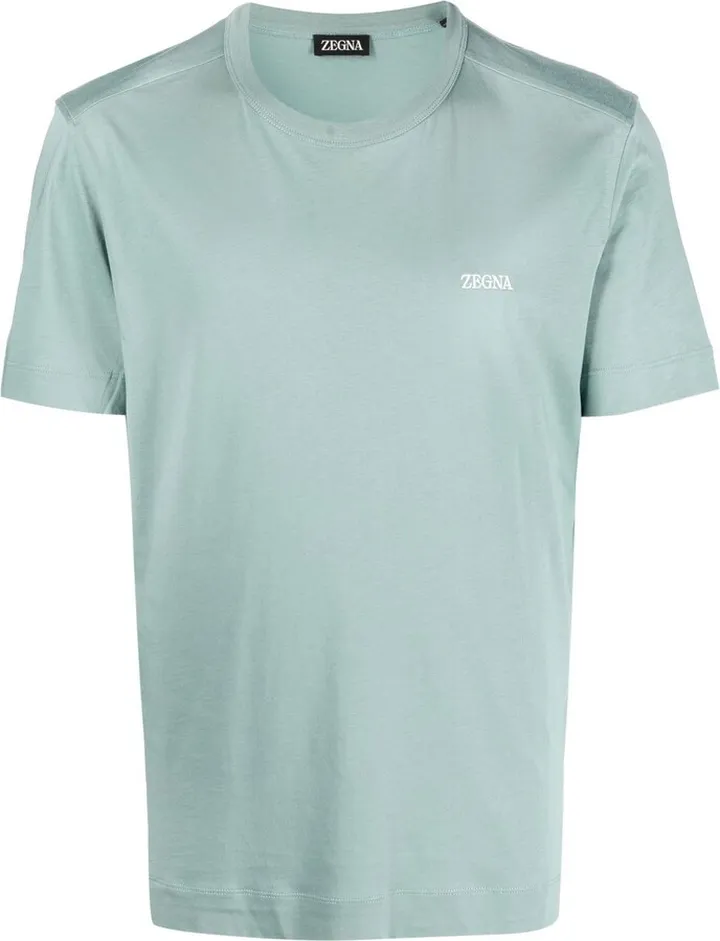 logo-embroidered T-shirt