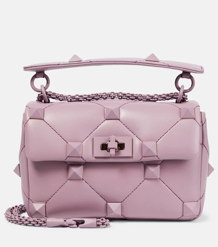 Roman Stud Medium leather shoulder bag