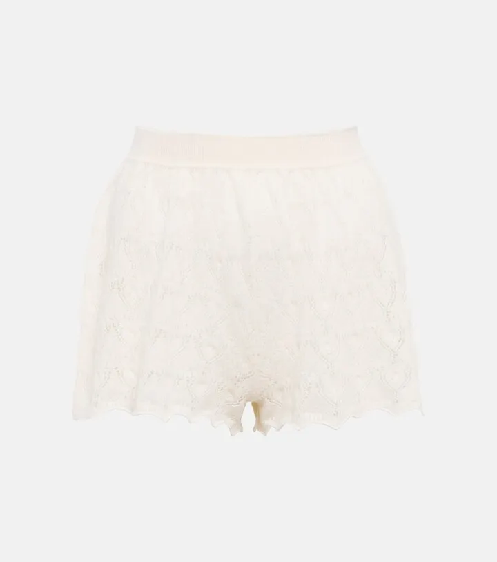Cashmere and silk shorts