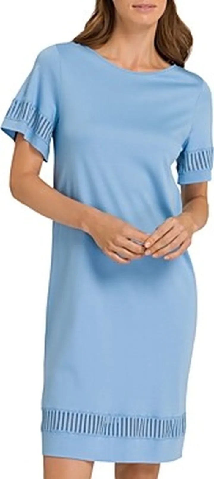 Hanro Gaia Lace Trim Short Sleeve Nightgown