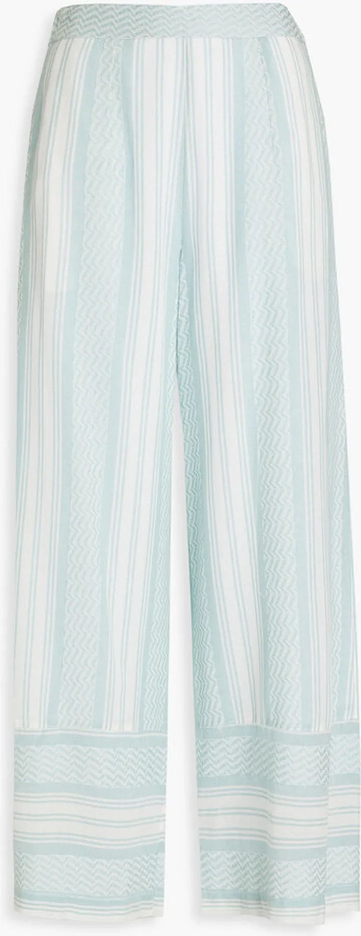 Okimi Rudy cotton-jacquard wide-leg pants