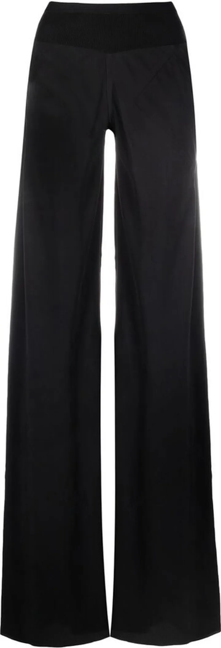RICK OWENS- Printed Silk Blend Trousers