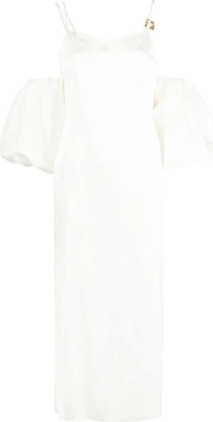 Stevie puff off-shoulder dress