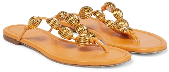 Capri leather thong sandals