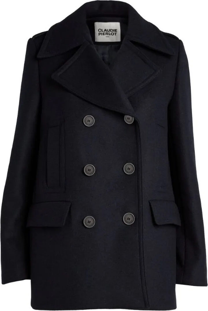 Claudie Pierlot Wool-Blend Pea Coat