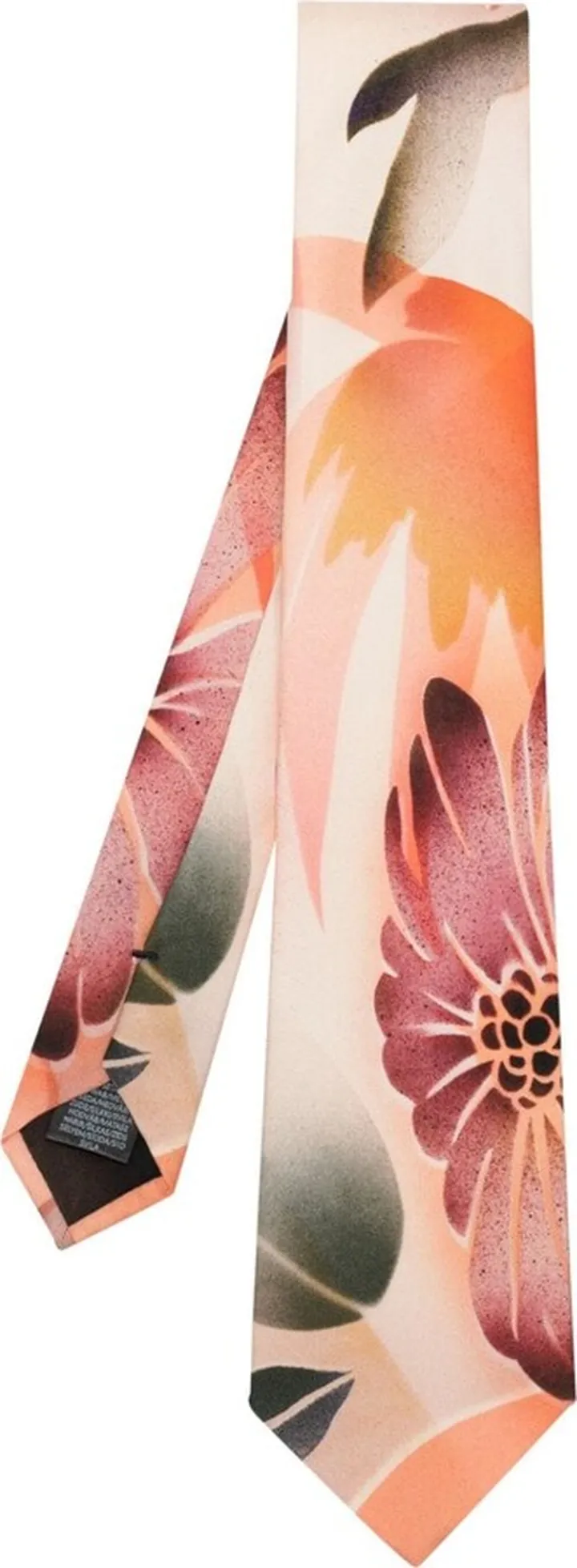 Tropical-Print Silk Tie