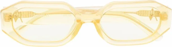 X The Attico Yellow Irene Sunglasses