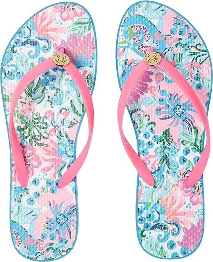 Lilly Pulitzer Pool Flip-Flop (Mandevilla Baby Paradise Petals Shoe) Women's Shoes