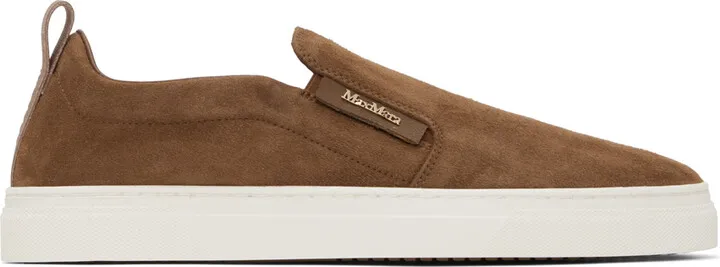Max Mara Brown Tia Low Top Sneakers