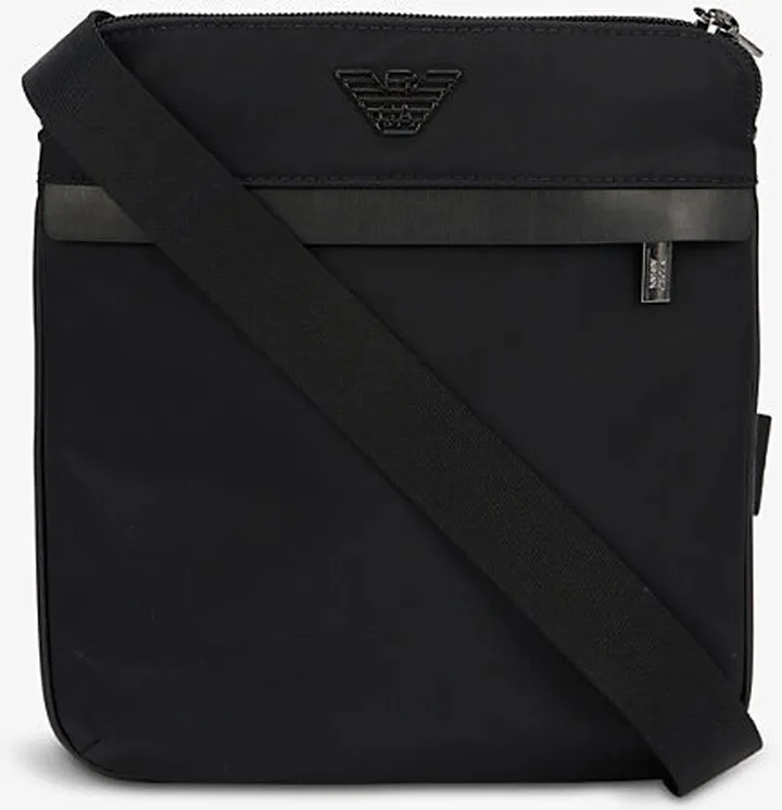 Nero Logo-plaque Small Woven Cross-body bag