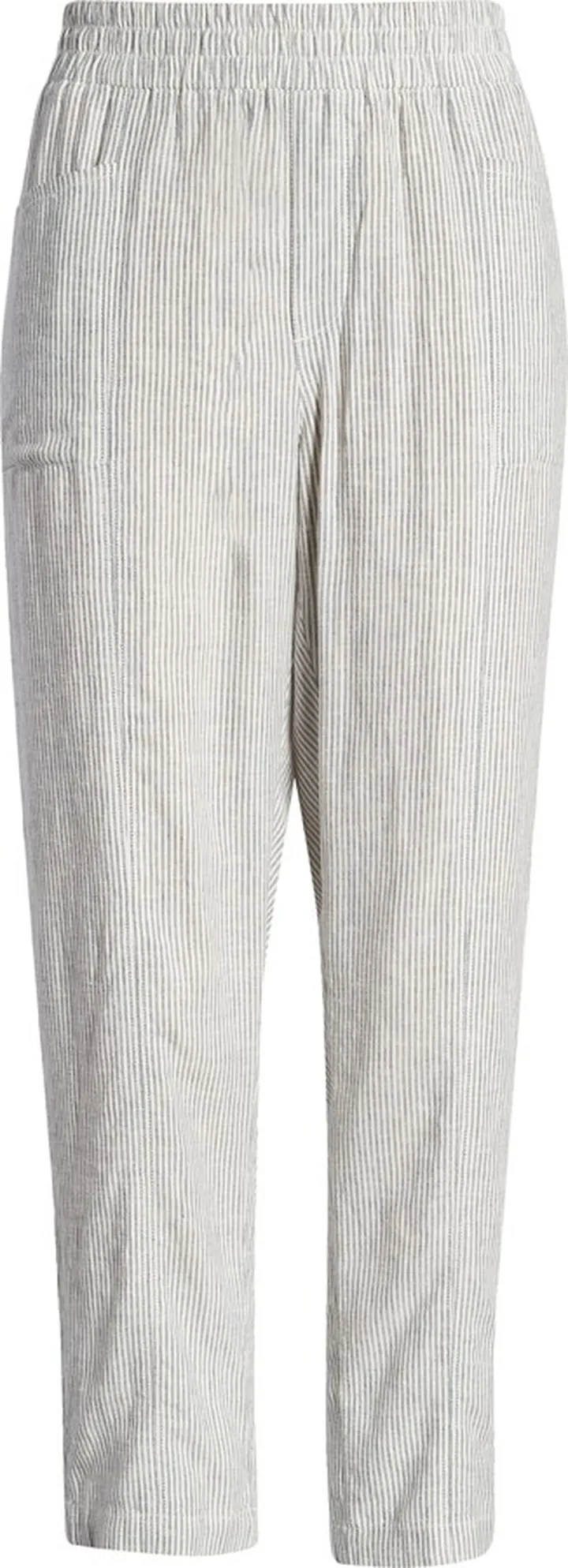 Yarn Dye Linen Blend Crop Pants