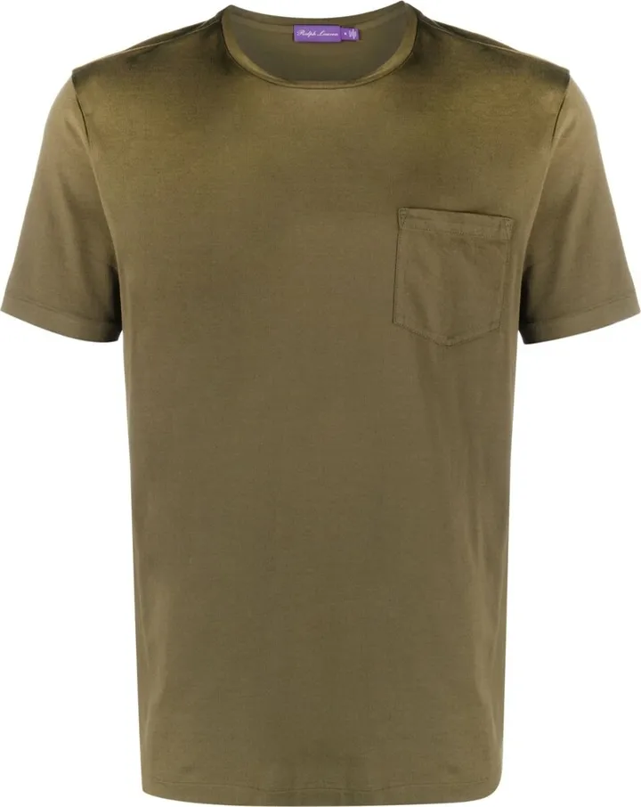 embroidered-logo sleeve T-shirt