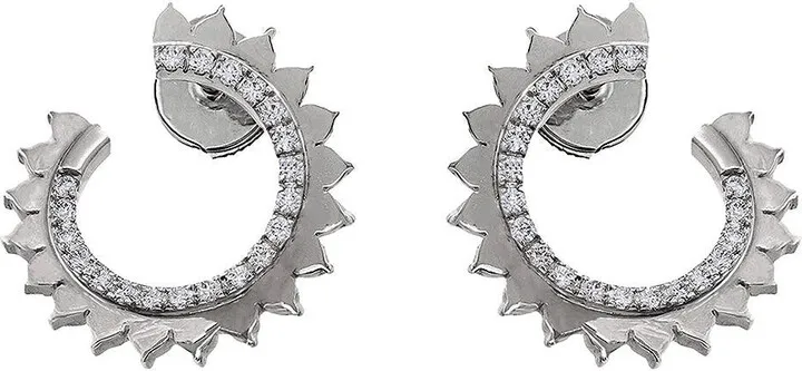 Vendome White Gold Hoop Earrings