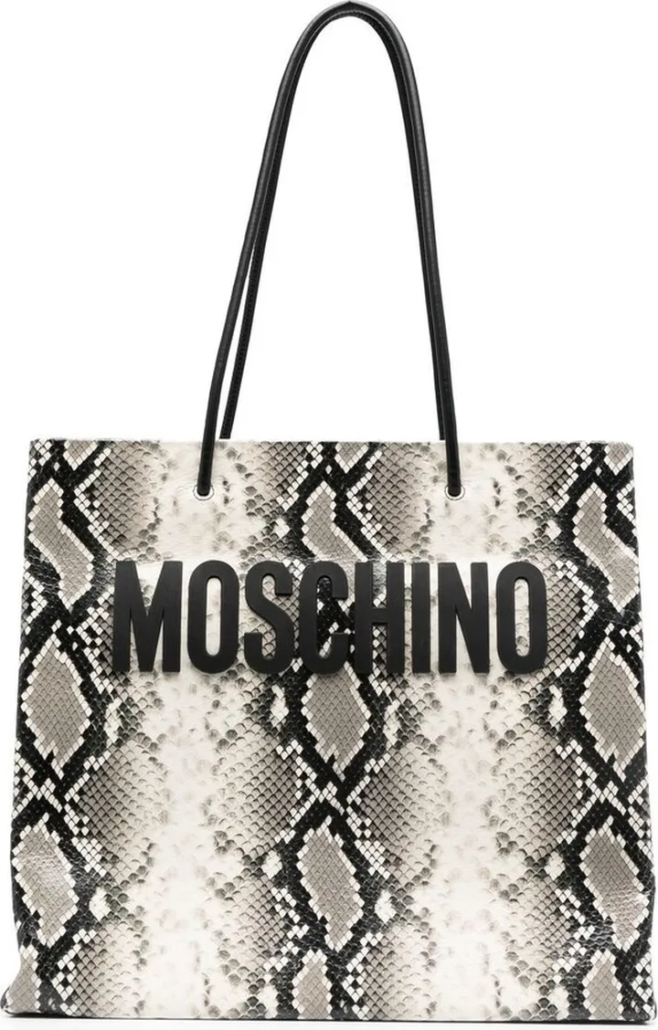Snakeskin Print Shoulder Bag