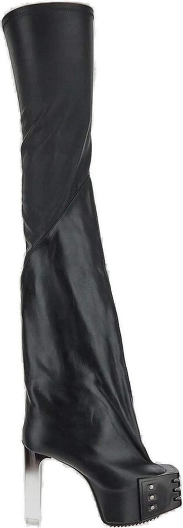 Rick Owens Thigh High Platform Boots