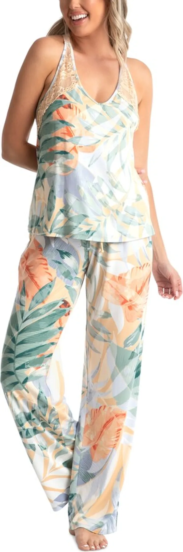 Linea Donatella Women's Cayman 2-Pc. Tank Pajamas Set